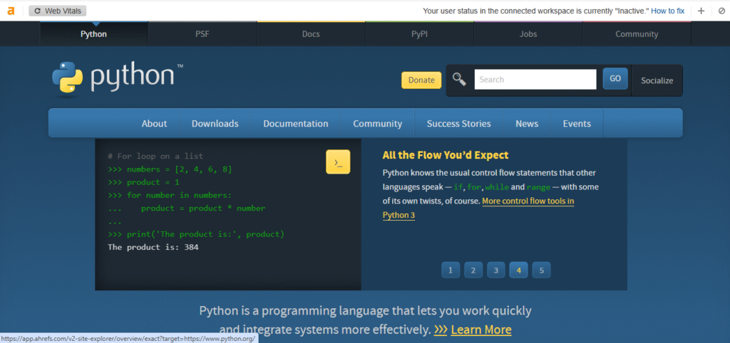 python