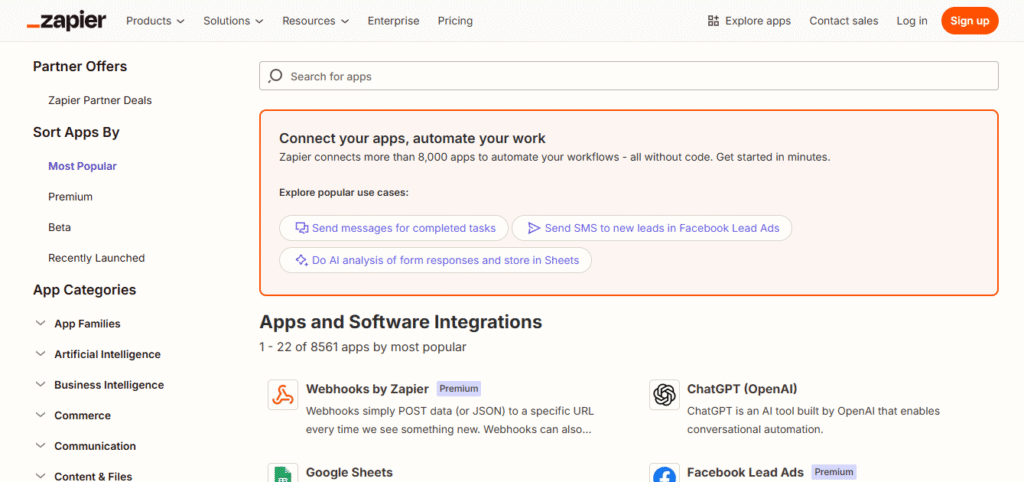 zapier website