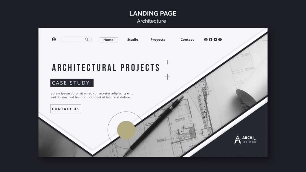 how to design an architecture website