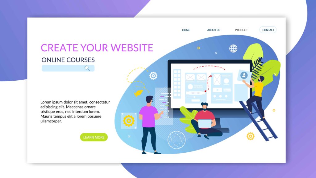 website design layout animation site